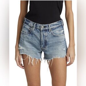 Moussy Vintage Shirley‎ Jean Short Size 27 Distressed Button Fly Coastal Cowgirl